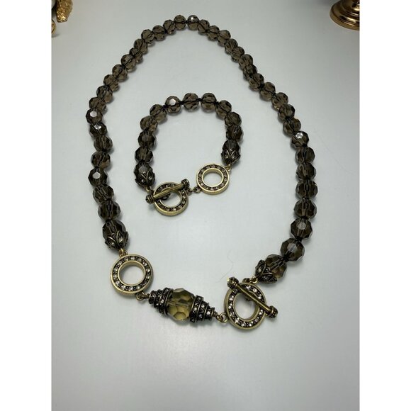 Vintage Heidi Daus “Let Me Count The Ways” Necklace & Bracelet Jewelry Set - Picture 13 of 14